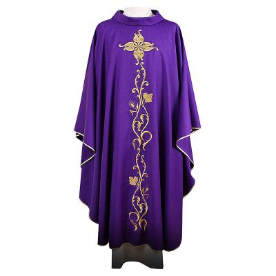 China 2023 Purple Jacquard Fabric with Gold Embroidery Pinafore Sonoro-Robe for sale