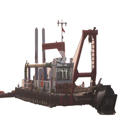 China Sand Dredger Customized DINGKE High Efficiency Mini River Sand Dredger Small Dredger For Sale for sale