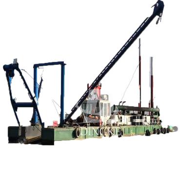 China Sand dredging popular customized DINGKE small sand dredger sand mining machine sand cutter suction dredging dredger for sale