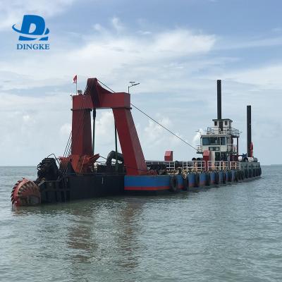 China Sand dredging 16 inch factory sale hot cutter suction dredger cummin engine for dredger for sale