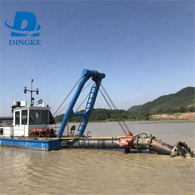 China mini small excavation sand river sand sand boat for sale hydraulic cutter suction dredger for sale