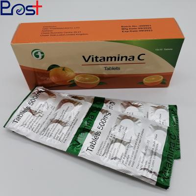 China High Quality Nutrient Vitamin C Supplement 100mg Vitamin C Tablet Collagen Effervescent Skin Whitening Pill Tablet Chewable Vitamin C Tablets for sale