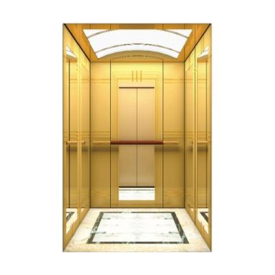 China Spray Steel Plate Indoor Residential Elevator Mirror Etched SS Glass Full Collection for sale