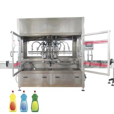 China Linear Type Automatic Plastic Bottle Fruit Essence Filling Food End Makers Machine for sale