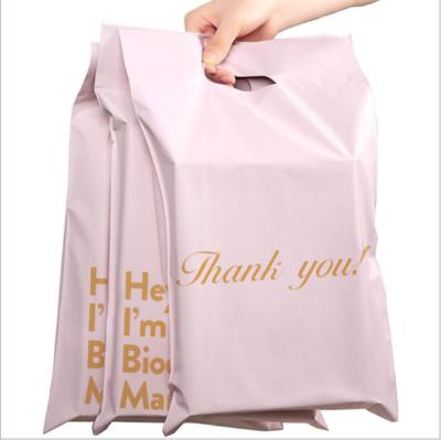 China With Handle Ready To Ship Eco Custom Poly Color Printed Compostable Personalized Logo Large Mailing Bags With Handles for sale