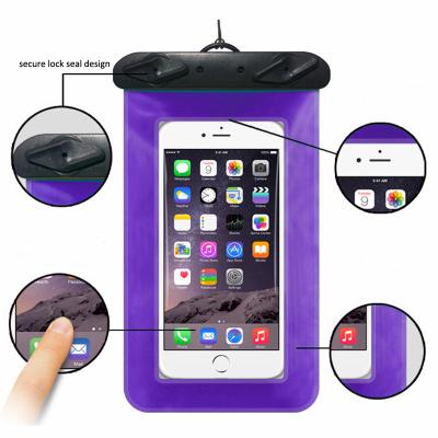 China Hotsale China Waterproof Underwater Factory Waterproof Accessories Phone Bag For Swimming for sale