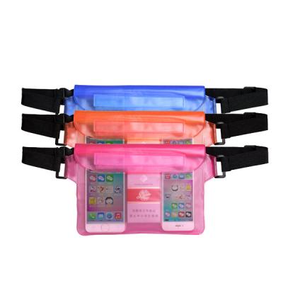 China Water Proof Waterproof PVC Waist Pocket Waterproof Fanny Pack For Running Hiking Bag for sale