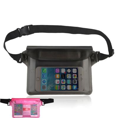 China Custom Waterproof PVC Fanny Packs Low MOQ Stadium Waist Bag Water Proof Free Sample Service for sale