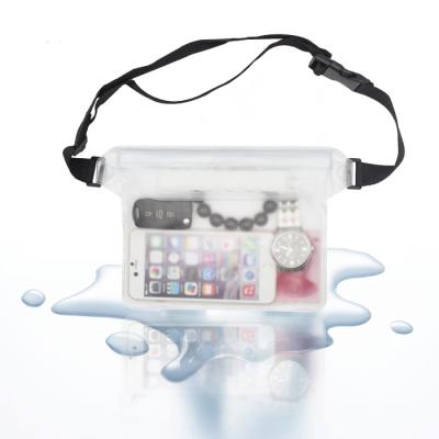 China Universal Fashion Beach Pocket Water Proof Dry Case Wallet Waterproof PVC Swimming Waist Bag for sale