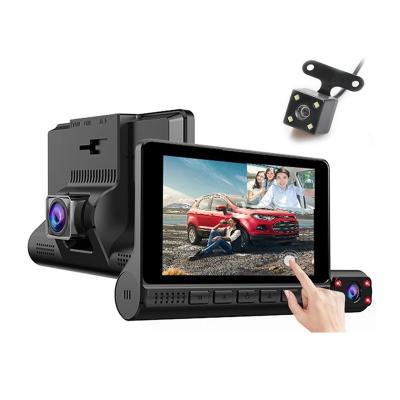 China IR Night Vision Camera 1080P Car and Vehicle 3-IN-1 Inch 3-IN-1 Night Vision Car Recorder Camera 3 Channel Dash Cam for sale