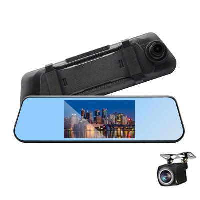 China Mirror Waterproof Car Reverse Camera With Display FHD Car Front 1080P Back 720P Dual Touch Screen 2.5D Digital Tachograph Car Dash for sale