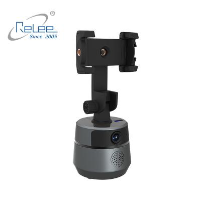 China Hot Selling Mobile Auto Tracking Phone Holder 360 Rotation Auto Smart Shooting Face Tracking Holder With Gesture Control for sale