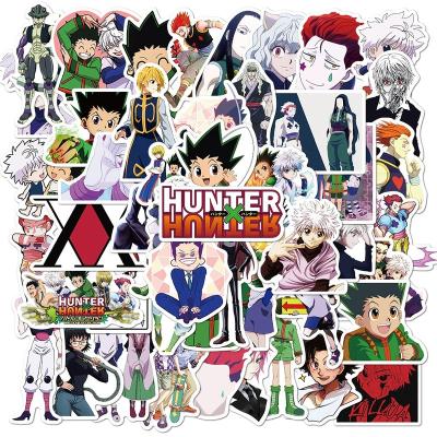 China 50Pcs Decorative Sticker Cool Anime Cartoon Classic Stickers For Boy Girl Phone Luggage Laptop Decorative Hunter X Hunter Anime Stickers for sale