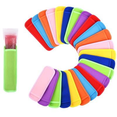 China Popsicle Sleeves DIY Custom Design Neoprene Sublimation Mask Popsicle Holder Anti Pop Freezing Sleeves for sale