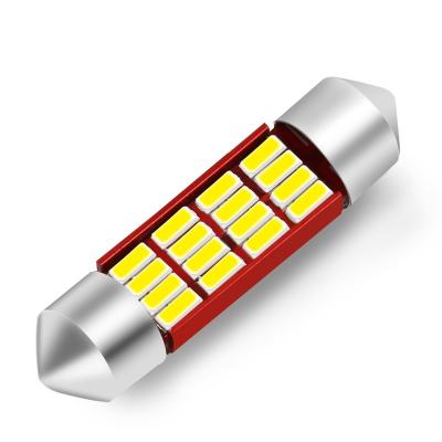 China License Lights Led Read Bulb C5w 4014 12smd 12v 1.6w Canbus Auto Interior Lamp Instrument Lights for sale