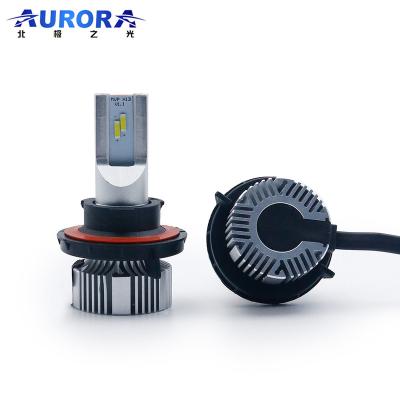 China One Piece Motorcycle Bulb Aurora High Quality H13 Design Automotive Lighting Led Headlight Bulbs Smaller Than Halogen for sale