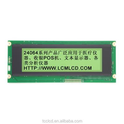 China Original industrial 5.4inch small 240x64 monochrome lcd display screen lcd graphic module with T6963 0.49x0.49mm controller for sale