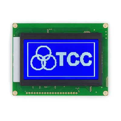 China TCC 128x64 LCD Module 3.3v Blue / Yellow Green 3.2