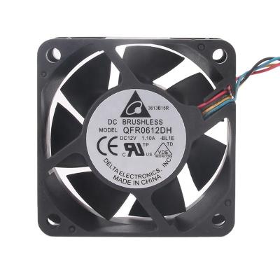 China NEW Hotels 6CM Delta 24V 48V DC12V 1.1a EC AC 60X60X25MM 6025 Dual Ball Bearing 4 Wire PWM Temperature Control QFR0612DH Fan for sale