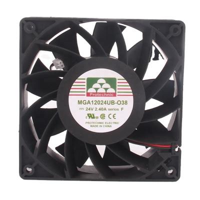 China Hotel PROTCCHNIC 12V 48V DC24V 2.4a AC 12038 120x120x38mm Large AC 12038 120x120x38mm Industrial Fan MGA12024UB-O38 Air Volume Converter for sale