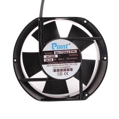 China NEW Hotels Polnt AC220V DC EC 36W 172X150X51MM 17251 Industrial Shaft SA1725A2HBL Five-blade Metal Centrifugal Exhaust Fan 17cm for sale