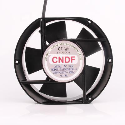 China Original Hotels CNDF AC220V 0.18A DC EC 172X150X51MM 17CM 17251 Industrial Centrifugal Exhaust TA15052HSL-2 Axial Flow Fan for sale