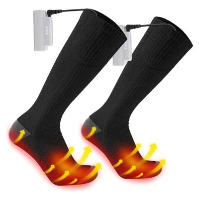 China Heat-absorbing Rack Ski Socks Rechargeable Battery Winter Electric Heated Thermal Socks for sale