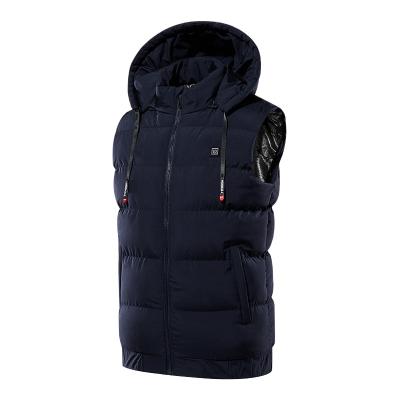 China Breathable Custom Logo USB Heated Vest Jackets Heating Stripper Vest Mens Heat Cottonvest Clothes Winter for sale