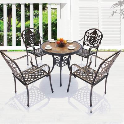 China Hot Sale Garden UV Protection Modern Outdoor Rustproof Terrace Furniture for sale