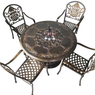 China High Quality UV Protection Matrix Cast Aluminum Outdoor Patio Furniture Set for sale