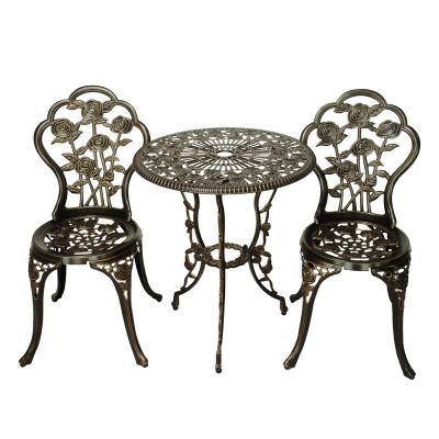 China European Wholesale Modern Aluminum Outdoor Balcony Furniture Table And Chair Set for sale