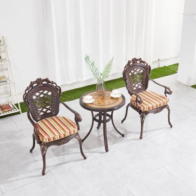 China Modern Hot Selling Leisure Garden Set Aluminum Cast Iron Outdoor Garden Furniture for sale