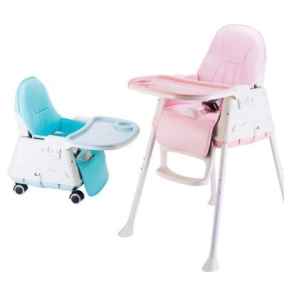 China Traditional Hot Sale Adjustable Portable Baby Dining High Feed Plastic Dining Chair For Home Furniture for sale