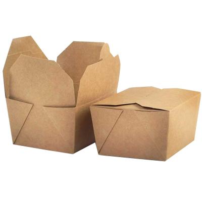 China Modern disposable ecomaterial salad box packaging paper box food container for sale