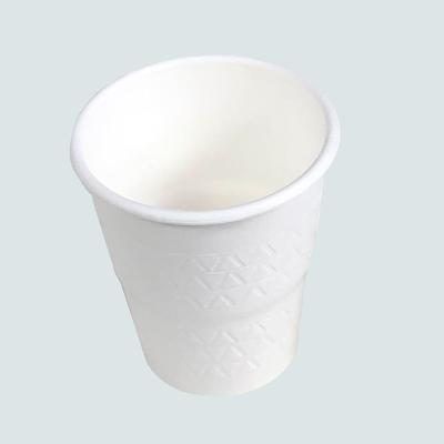 China To Go Coffee Mug 8 oz 100% Bagasse Biodegradable Cupped Hot Drinks ECO Biodegradable for sale