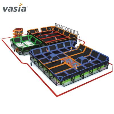 China China Sky Zone Indoor Trampoline Park , Business Trampoline Wire Cubes Customized for sale