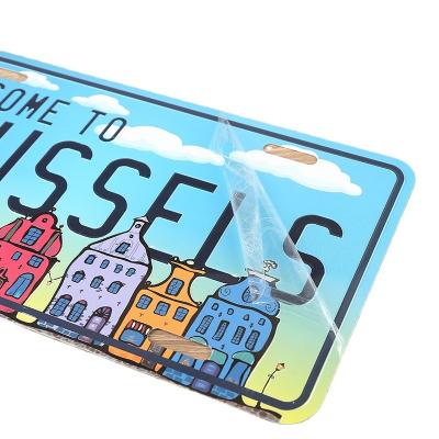 China Special Custom Commemorative Gift Metal China Plate Decorative License Plate for sale