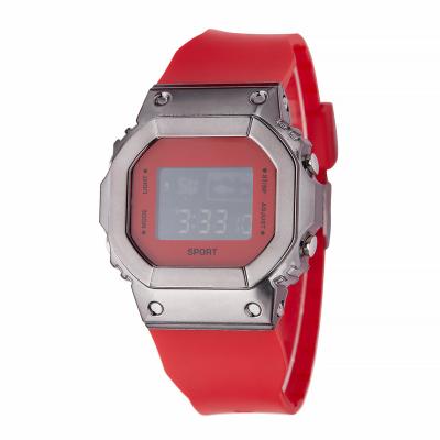 China Small Square Alarm Sports Electronic Watch Men And Women Students LED Square Digital Electronic Watch Waterproof for sale