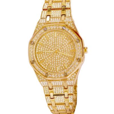 China DIVER men's quartz watch set with high-end steel strap luxury diamond star fashion watch yellow gold for sale