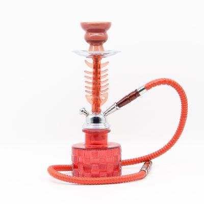 China Arabic shisha factory direct sales full set of bar KTV creative trumpet glass hookah 1 hookah for sale