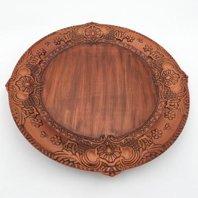 China Manufacturer Customized Bamboo Solid Wood Coaster Tea Coaster Insulation Nordic Round Square Black Walnut Pad Coaster for sale