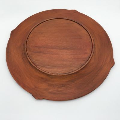 China Wooden Mat Bread Fruit Plate Rectangular Europe Coffee Tray Household Cup Plate Steak for sale