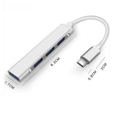 China High Speed ​​Multi Function Data Transfer Cable 4 In 1 Type C Hub Multifunctional Laptop Docking Station 4 Port Usb 3.0 2.0 USB-c Adapter for sale