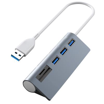 China Multi Function Data Transfer Cable 5 In 1 Usb Hub Adapter Docking Station 5 Ports Usb 2.0 SD TF Card Reader Converter Usb Docking Station for the pro laptop for sale