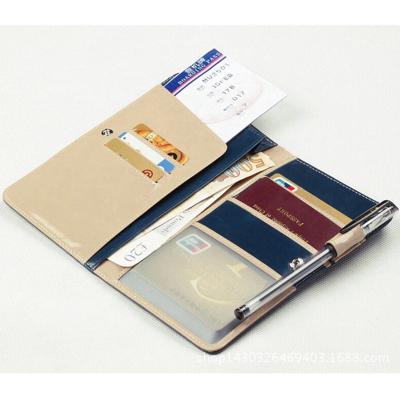 China Long Bag Genuine Leather Organizer Wallet Passport Fashion PU Holder Style for sale