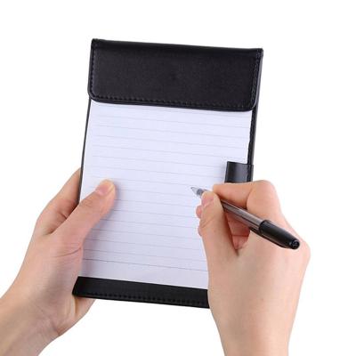 China Cash And Notepad Customized Cheap PU Leather Menu Pad For Restaurant for sale