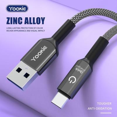 China Support Charging 2020 Hot Selling Yookie Amazon Mobile Phone Accessories 1m USB Data Cable For iPhone Wire Charger Wholesale for sale