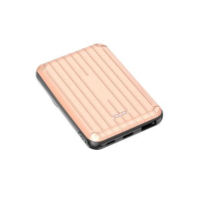 China Support China Factory 2022 Fast Charging Mini 5000mAh Power Magnetic Wireless Charger With Good Design Power Bank for sale