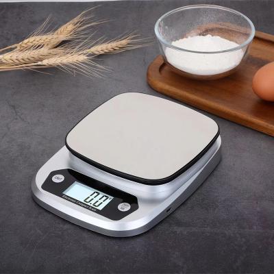 China Weight Measuring Stainless steel kitchen LED display kitchen electronic scale food weighing digital scale food kitchen scale for sale