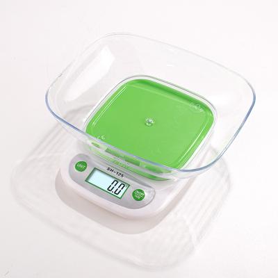 China With Scale Tray Portable Kitchen Scale Multifunctional Accurate Digital Kitchen Scale Food Scale for sale